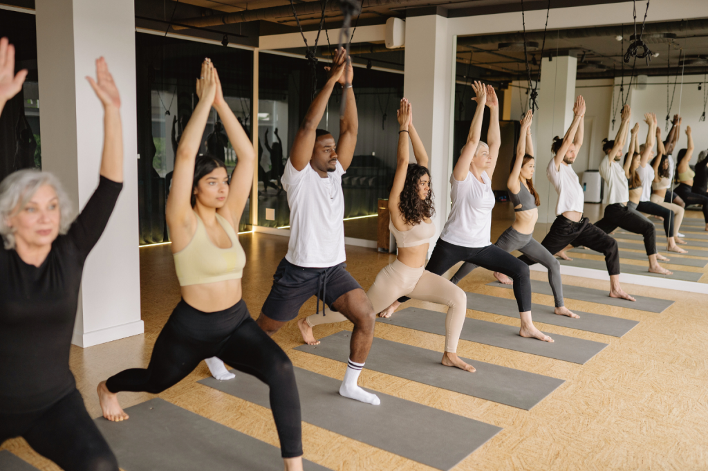 Group yoga class Brussels
